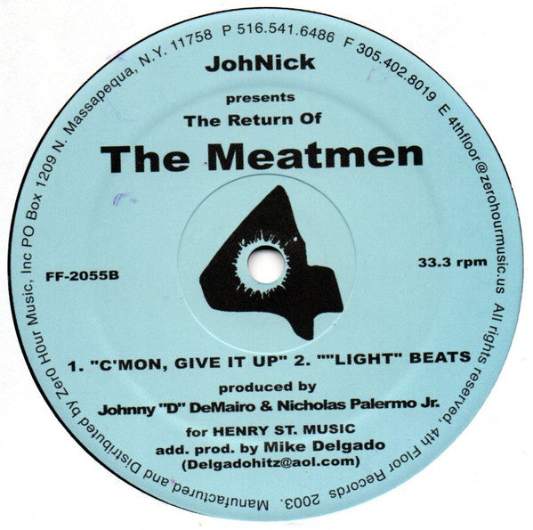 JohNick ~ The Return Of The Meatmen (Vinyl) - Djungel & Jazz
