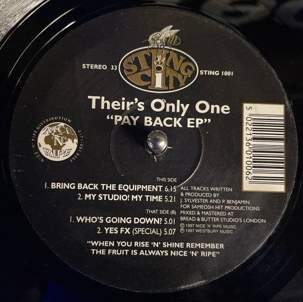 Their's Only One : Pay Back EP (12", EP)