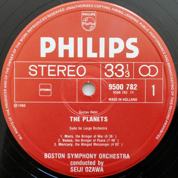 Holst - Boston Symphony Orchestra, Seiji Ozawa ~ The Planets (Vinyl) - Djungel & Jazz