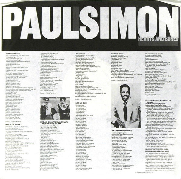 Paul Simon ~ Hearts And Bones (Vinyl) - Djungel & Jazz