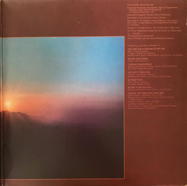 Stevie Wonder : Talking Book (LP, Album, Gat)