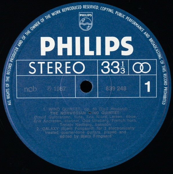 Egil Hovland / Bjørn Fongaard / Finn Mortensen / Knut Nystedt / Fartein Valen ~ Contemporary Music From Norway (Vinyl) - Djungel & Jazz