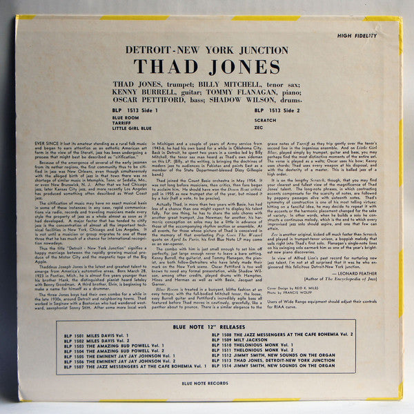 Thad Jones ~ Detroit-New York Junction (Vinyl) - Djungel & Jazz