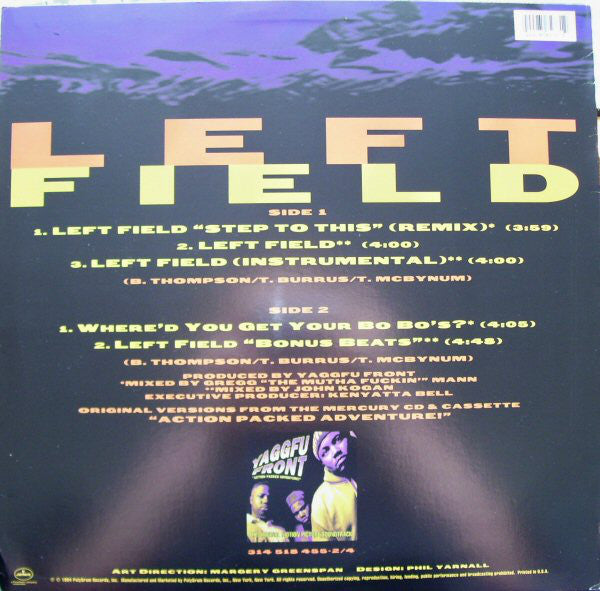 Yaggfu Front : Left Field (12")