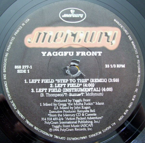 Yaggfu Front : Left Field (12")