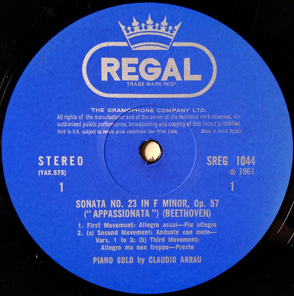 Beethoven – Claudio Arrau ~ Sonatas (Vinyl) - Djungel & Jazz