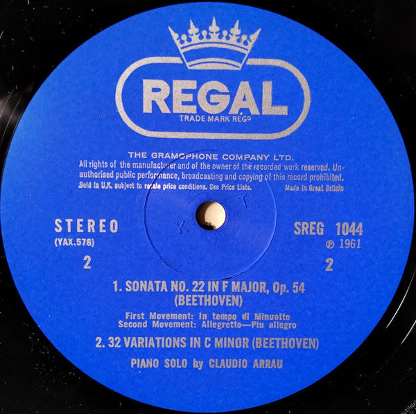 Beethoven – Claudio Arrau ~ Sonatas (Vinyl) - Djungel & Jazz