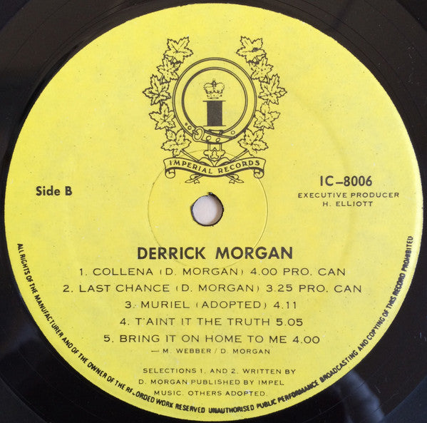 Derrick Morgan ~ Love City (Vinyl) - Djungel & Jazz