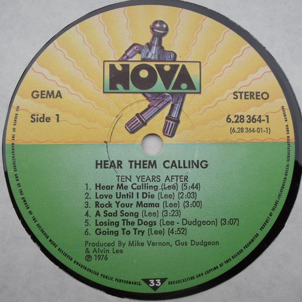 Ten Years After ~ Hear Them Calling (Vinyl) - Djungel & Jazz