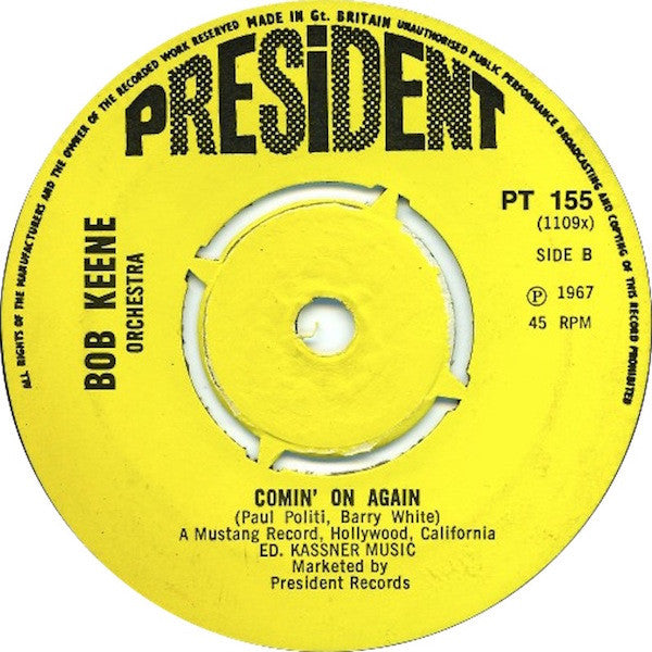 Felice Taylor / Bob Keene Orchestra ~ I Feel Love Comin' On / Comin' On Again (Vinyl) - Djungel & Jazz