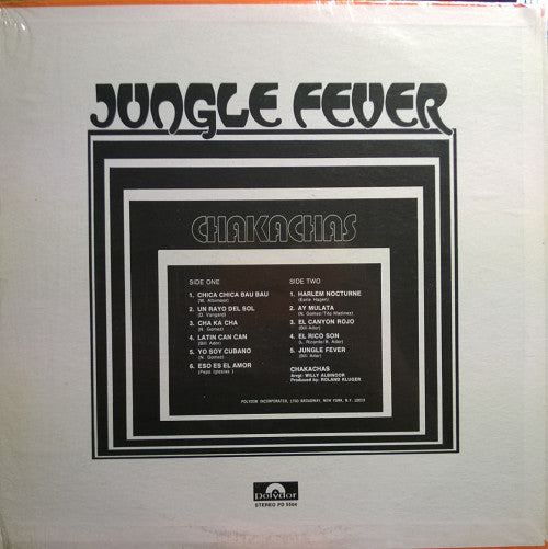 Chakachas ~ Jungle Fever (Vinyl) - Djungel & Jazz