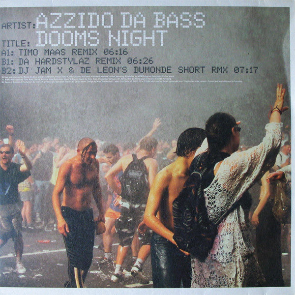 Azzido Da Bass ~ Dooms Night (Vinyl) - Djungel & Jazz