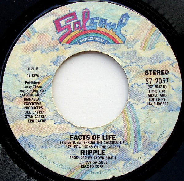 Ripple : The Beat Goes On And On (7", Single, Styrene)