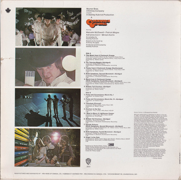 Various ~ Stanley Kubrick's A Clockwork Orange (Music From The Soundtrack) (Vinyl) - Djungel & Jazz