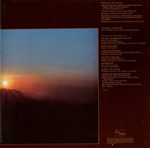 Stevie Wonder ~ Talking Book (Vinyl) - Djungel & Jazz