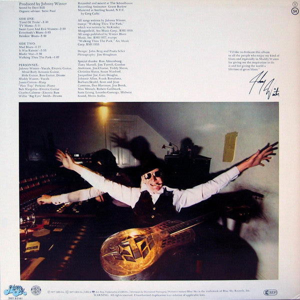 Johnny Winter : Nothin' But The Blues (LP, Album)