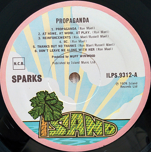 Sparks ~ Propaganda (Vinyl) - Djungel & Jazz