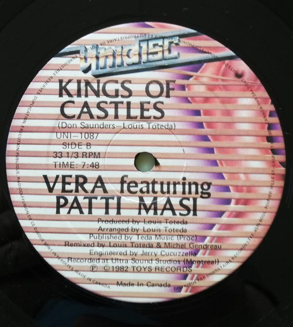Vera (2) featuring Patti Masi : Kings Of Castles (12")
