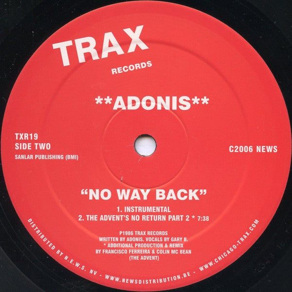 Adonis : No Way Back (12")