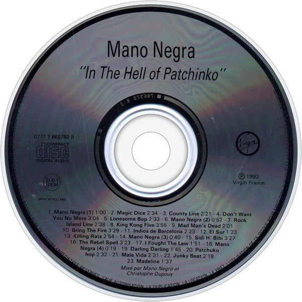Mano Negra ~ In The Hell Of Patchinko (Vinyl) - Djungel & Jazz