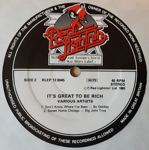 Various ~ It's Great To Be Rich (Vinyl) - Djungel & Jazz
