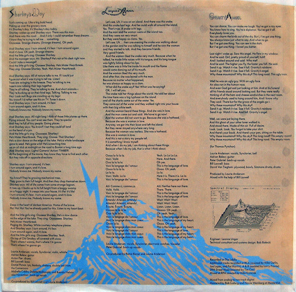 Laurie Anderson ~ Mister Heartbreak (Vinyl) - Djungel & Jazz