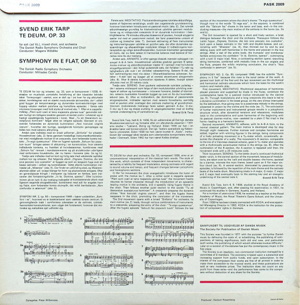 Svend Erik Tarp, Danmarks Radio-Symfoniorkester Og Radio-Kor, Mogens Wöldike, Miltiades Caridis ~ Te Deum, Op. 33 / Symfoni i Es, Op. 50 (Vinyl) - Djungel & Jazz
