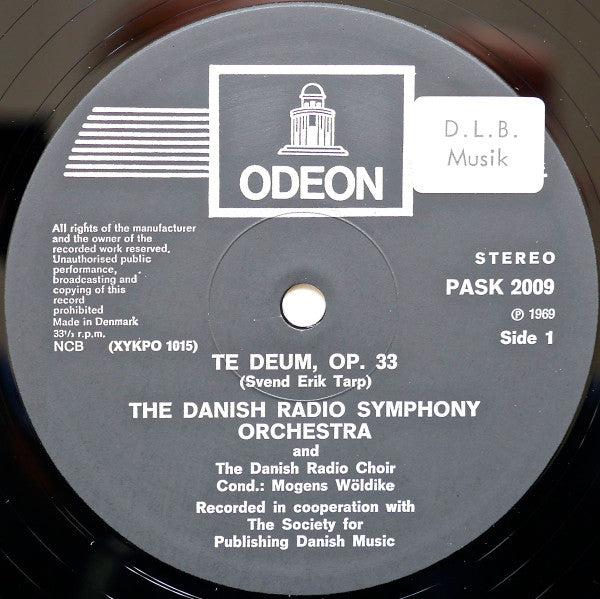 Svend Erik Tarp, Danmarks Radio-Symfoniorkester Og Radio-Kor, Mogens Wöldike, Miltiades Caridis ~ Te Deum, Op. 33 / Symfoni i Es, Op. 50 (Vinyl) - Djungel & Jazz