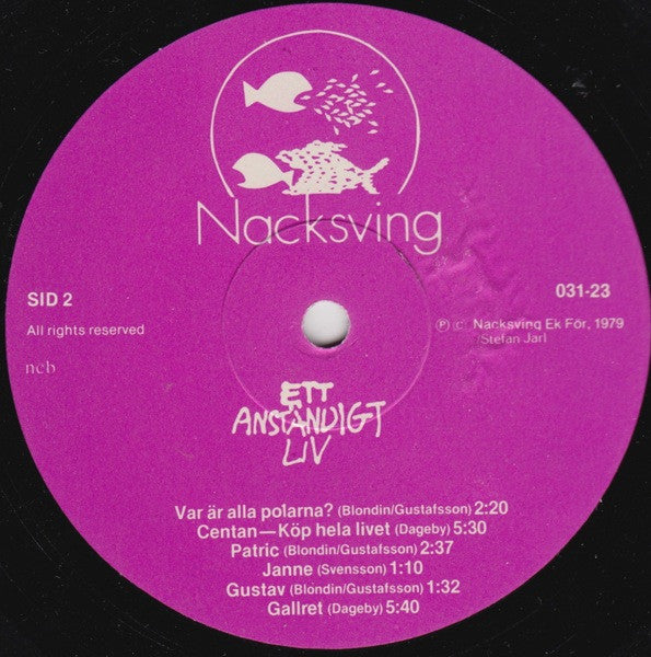 Various : Ett Anständigt Liv (LP, Album)