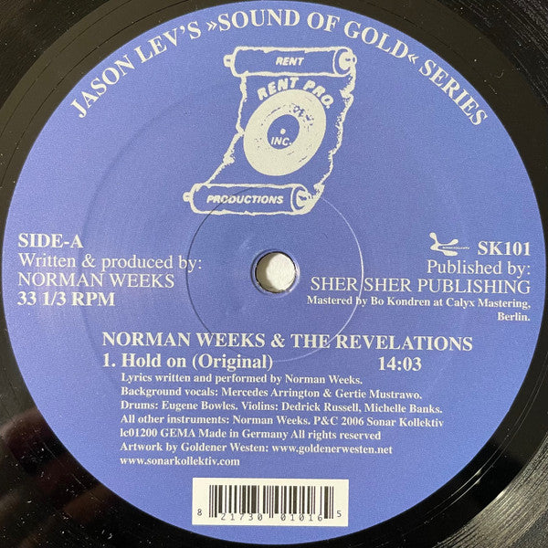 Norman Weeks & The Revelations : Hold On (12")