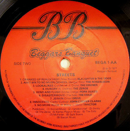 Various : Streets (Select Highlights From Independent British Labels) (LP, Comp)
