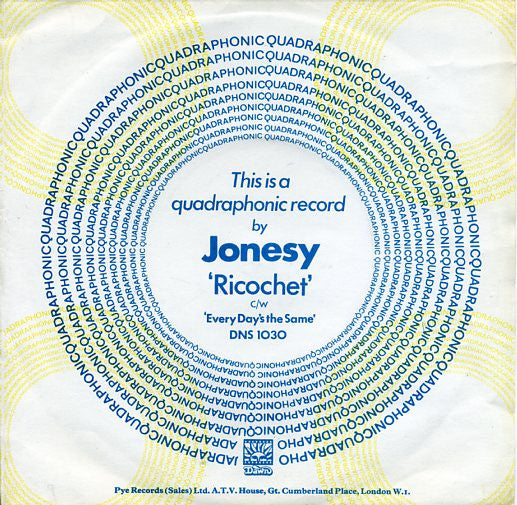 Jonesy  ~ Ricochet / Every Day's The Same (Vinyl) - Djungel & Jazz