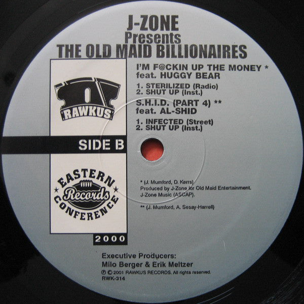 J-Zone Presents The Old Maid Billionaires : Live From Pimp Palace East (12", Single)