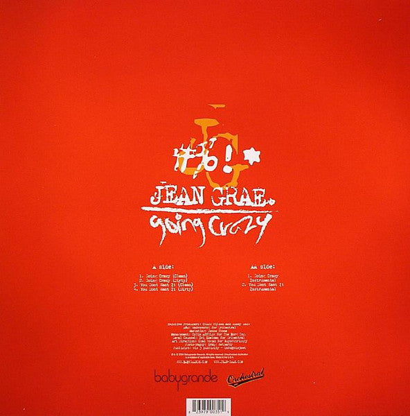 Jean Grae ~ Going Crazy / You Don't Want It (Vinyl) - Djungel & Jazz