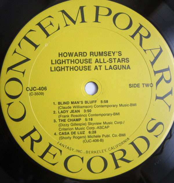 Howard Rumsey's Lighthouse All-Stars ✳ Barney Kessel ✳ Hampton Hawes' Trio With Shelly Manne ~ Lighthouse At Laguna (Vinyl) - Djungel & Jazz