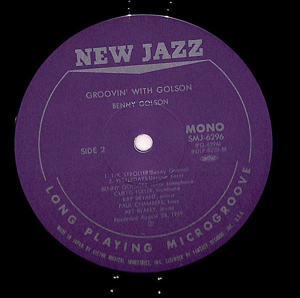 Benny Golson ~ Groovin' With Golson (Vinyl) - Djungel & Jazz