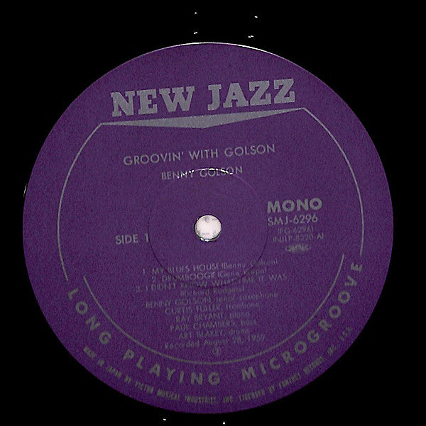 Benny Golson ~ Groovin' With Golson (Vinyl) - Djungel & Jazz