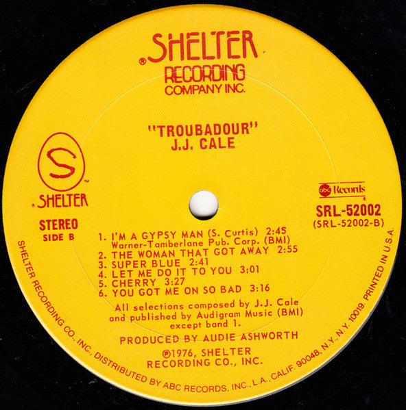 J.J. Cale ~ Troubadour (Vinyl) - Djungel & Jazz