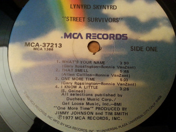Lynyrd Skynyrd : Street Survivors (LP, Album, RE, Glo)