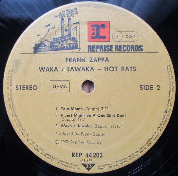 Frank Zappa ~ Waka / Jawaka - Hot Rats (Vinyl) - Djungel & Jazz