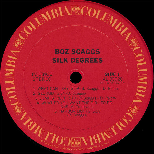 Boz Scaggs ~ Silk Degrees (Vinyl) - Djungel & Jazz