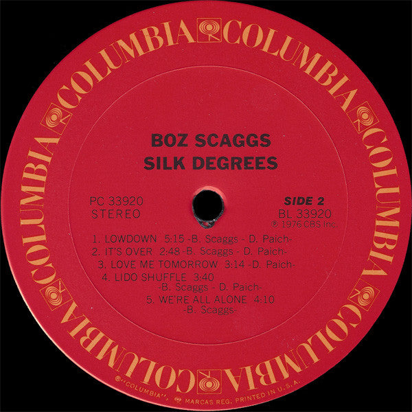 Boz Scaggs ~ Silk Degrees (Vinyl) - Djungel & Jazz
