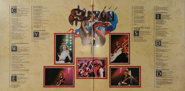Saxon : Crusader (LP, Album, RP, Inj)