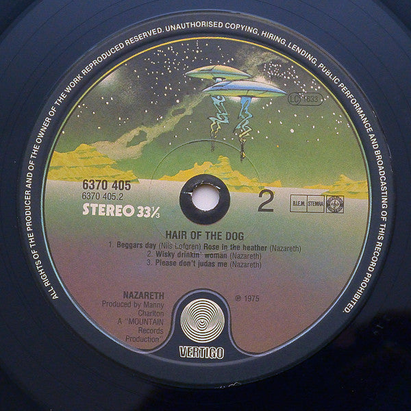 Nazareth (2) : Hair Of The Dog (LP, Album, RE)