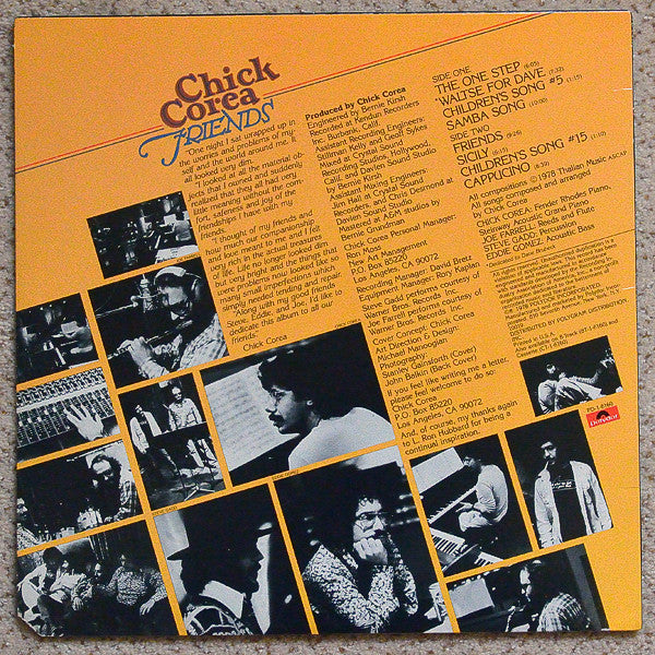 Chick Corea ~ Friends (Vinyl) - Djungel & Jazz