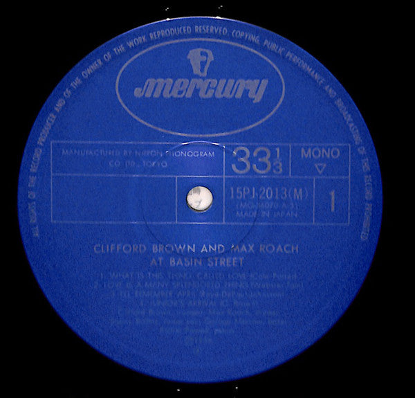 Clifford Brown And Max Roach ~ At Basin Street (Vinyl) - Djungel & Jazz