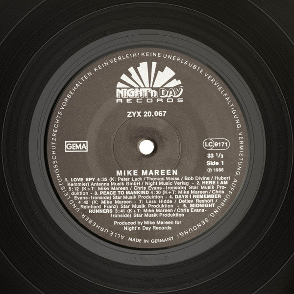 Mike Mareen : Dance Control (LP, Album)