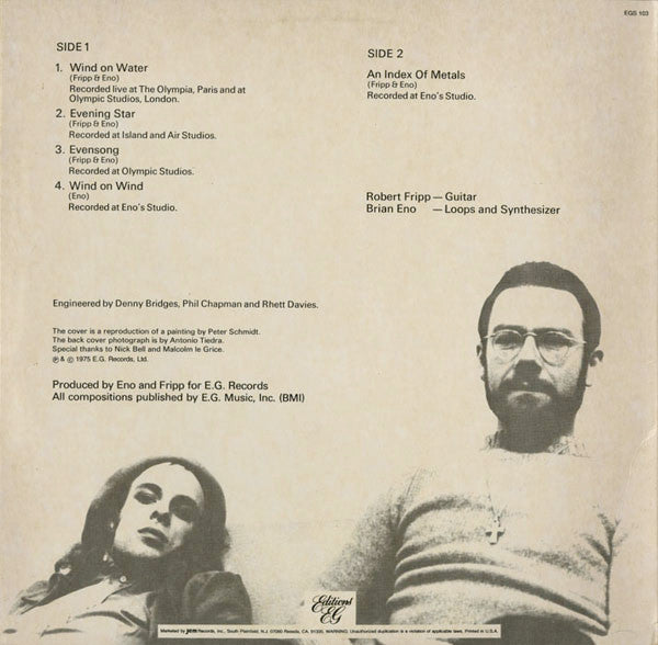 Fripp & Eno ~ Evening Star (Vinyl) - Djungel & Jazz