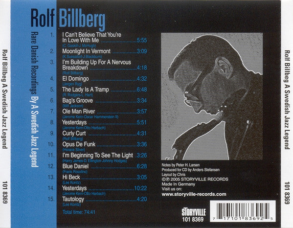 Rolf Billberg ~ Rare Danish Recordings By A Swedish Jazz Legend (Vinyl) - Djungel & Jazz
