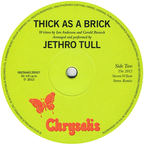 Jethro Tull ~ Thick As A Brick (Vinyl) - Djungel & Jazz